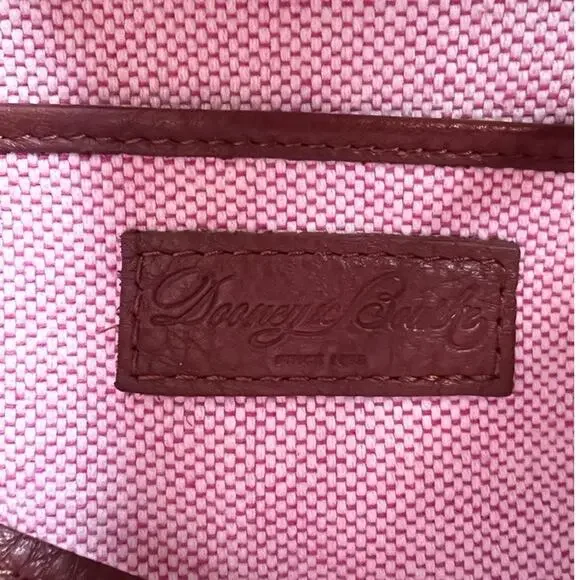 Dooney & Bourke Women Brown Peeble Leather Zip Closure Clutch Shoulder Hobo Bag - Picture 13 of 15